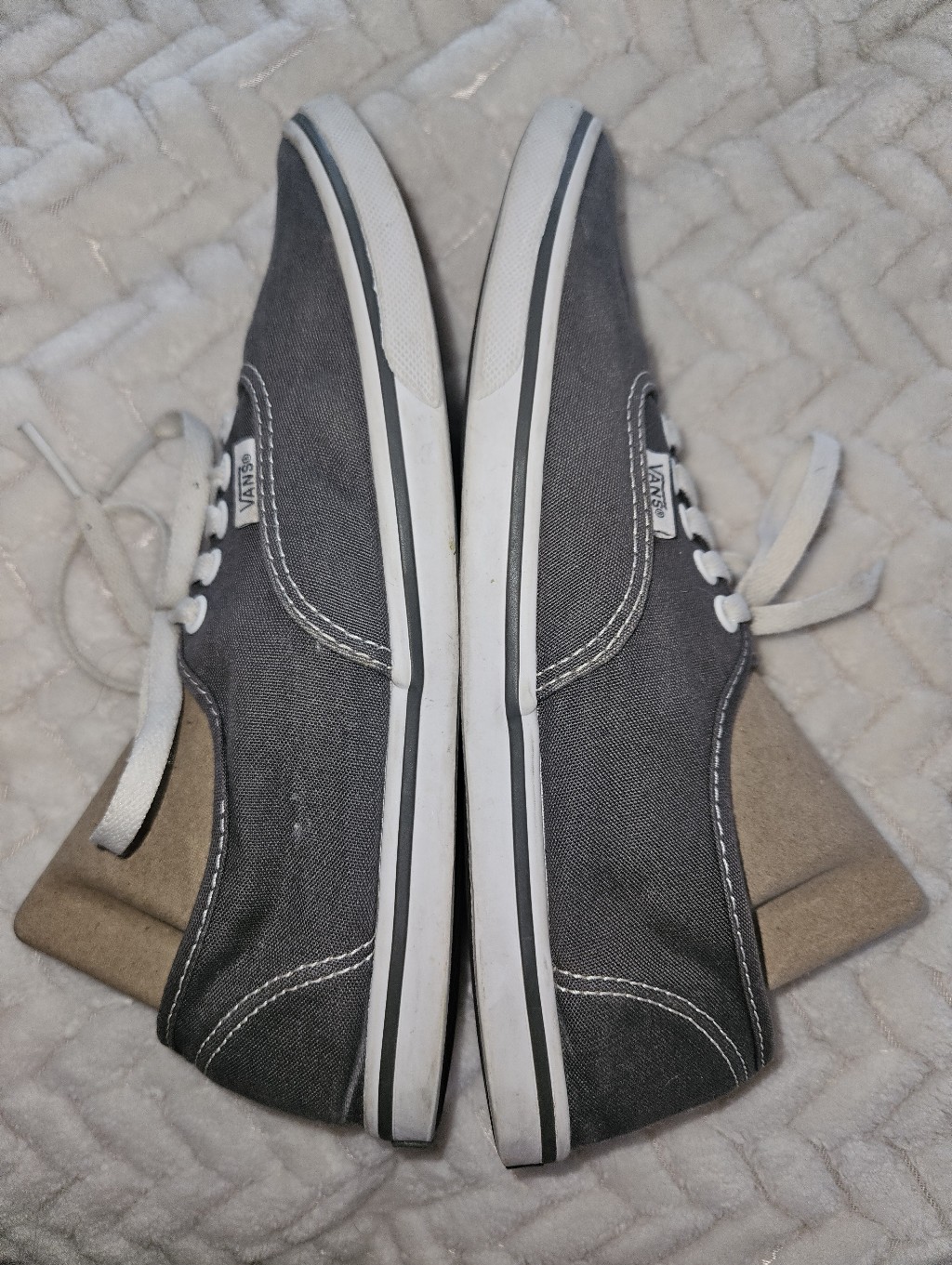 Vans Classic Gray Canvas Low Top Sneakers
